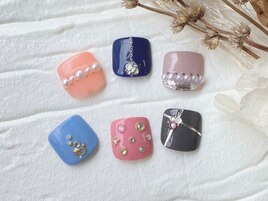 ストーン　キラキラ　フット