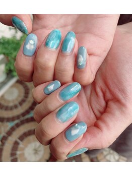 ニュアンス　ブルー　夏