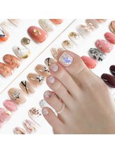 アップネイル/アート付きフット他店オフ無料