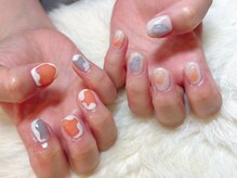 サニーデイズ ネイルアンドビューティー 曙橋店(SunnyDays Nail&Beauty)/オレンジブルー×ニュアンス