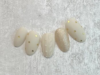 ガーリーニットネイル