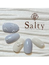 ネイルアンドアイラッシュサロン ソルティ 寺田町(salty)/アイシングネイル