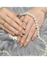 プリティ(Pretty)/キラキラシルバーガラスフレンチ