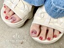 さくらんぼフットネイル