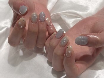 ネイルサロン アビー 新宿東口店(abbie)/アイスブルーワンホン ¥11,935