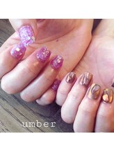 アンバー 三軒茶屋(umber)/ちぐはぐ/マグネットネイル