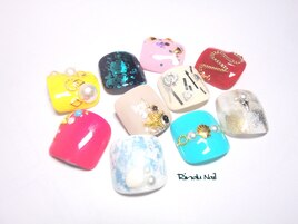 選べるシンプルFOOTネイル