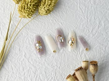 ソウ 難波店 nail salon Sou/クリア×チークnail