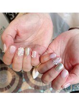 ネイルサロン リスタ(Rista)/うねうね　オーロラ　ニュアンス