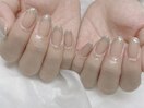 フレンチ　フラッシュネイル