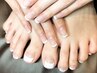 【定番！フレンチネイル】オフ無料/飽きない美しい仕上がりに♪