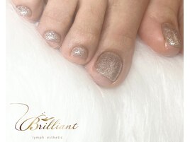 きらきらフットネイル