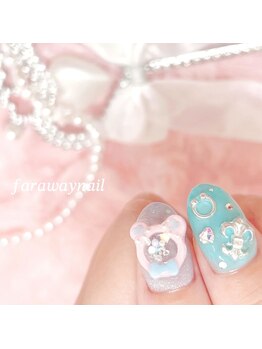 ファラウェイネイル(Faraway nail)/ピンクベアのシェイカーパーツ☆