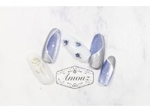 アモウズ(Amouz)/定額【テーマ:ブルーネイル】2