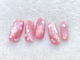 桜マグネットネイル