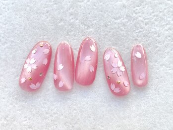 桜マグネットネイル