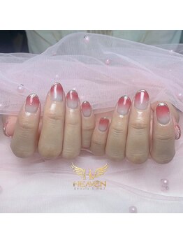 ヘブン ネイル 鶯谷(HEAVEN Nail)/レッドグラデネイル