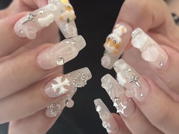 ちゅるホワイトスカルプネイル