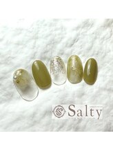 ネイルアンドアイラッシュサロン ソルティ 寺田町(salty)/ニュアンスネイル