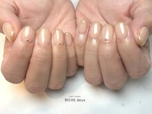リッシュ ドゥ(RICHE deux)/ゴールドスキニーフレンチ