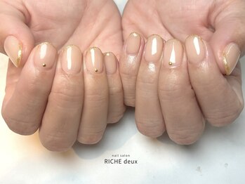 リッシュ ドゥ(RICHE deux)/ゴールドスキニーフレンチ