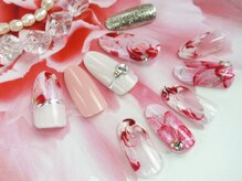 エムネイル(M Nail)/マーブルネイル(フラワー)