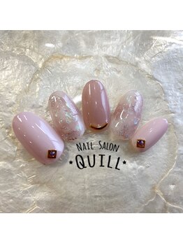 ネイルサロン クイル(QUILL)/2020 1月 くすみピンク3