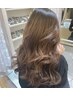 カジュアルヘアセット　ダウンスタイル　