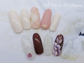 シンプルｘチェックｘフラワー