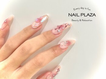 ネイルプラザ 河原町OPA店(NAIL PLAZA)/チーク×さくらんぼ