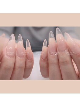 エシンネイルアート 池袋(Eshin nailart)の写真/短い爪や割れやすい爪など自爪に自信がなくてもOK！自然で美しい長さ出しで理想の指先を叶えます♪