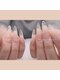 エシンネイルアート 池袋(Eshin nailart)の写真/短い爪や割れやすい爪など自爪に自信がなくてもOK！自然で美しい長さ出しで理想の指先を叶えます♪