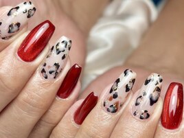 秋赤×ニュアンスヒョウ柄定額制