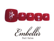 アンベリール 横浜店(Embellir)/（389)シンプルフットネイル