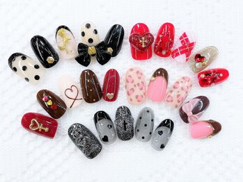 ネイルコレクション ピンク(Nail Collection Pink)/ジェル定額￥7990～9990★豹柄