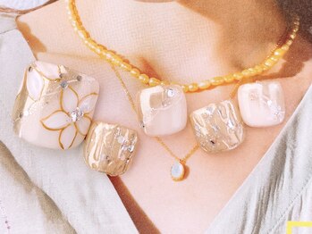 ネイルサロンフォーユー(for u)/フラワーフット￥8000