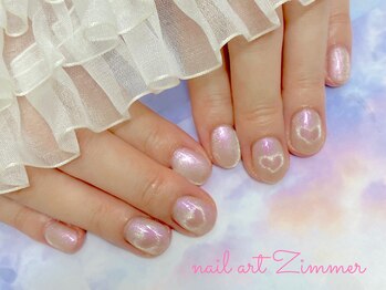 ネイルアート ジマー/6本ハートマグネット/パラジェル