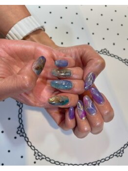 ネイルアンドまつ毛エクステ ルーナ 八王子店/ギャラクシーネイル