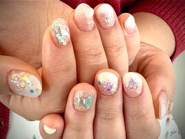 ゆめかわホログラムネイル☆