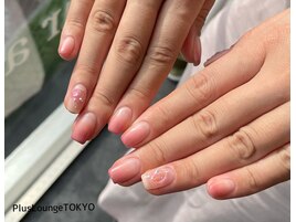 ピンクグラデーションネイル♪