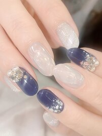 定額×ビジューネイル☆