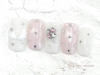 ネイルメゾン 池袋店(NAIL MAISON)/ふわふわウィッシュコア¥7800