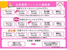 コアラジム ハニーちゃん店(KoalaGym)の雰囲気（KoalaGym少人数制パーソナル＆完全マンツーマン価格表。）