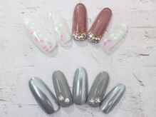 ネイルサロンセレーネ(Selene)/ミラー秋ネイル