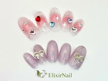 エリクサーネイル 五反田(Elixir Nail)/定額b カジュアル/クーポン使用