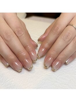 サクラ 弁天町店(SAKULA)/グラデーション×ラメフレンチ