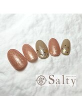 ネイルアンドアイラッシュサロン ソルティ 寺田町(salty)/星ネイル