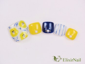 エリクサーネイル 神田(Elixir Nail)/(フット)やり放題/クーポン使用