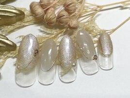 変形フレンチネイル