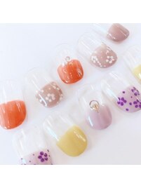 ハーフフレンチ+ふぃらわー